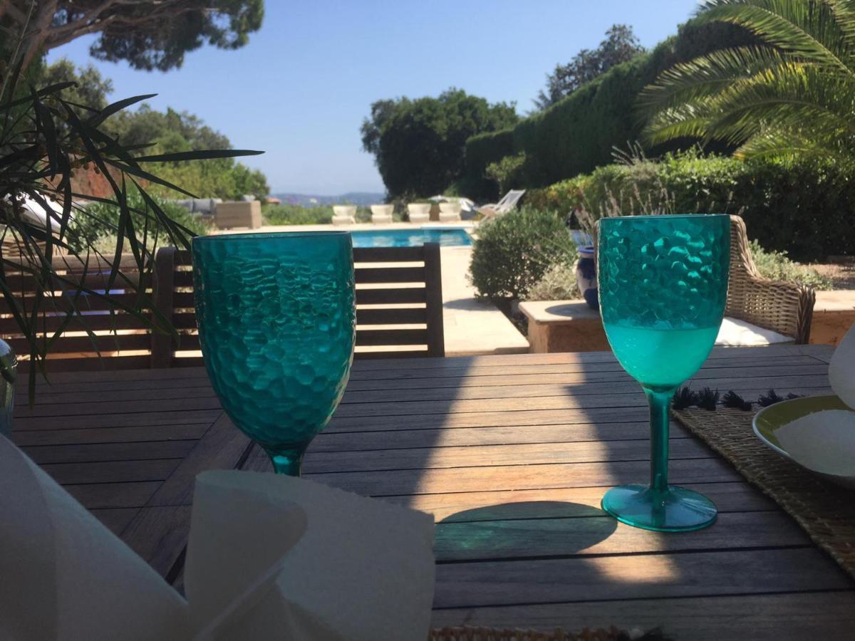 Lovely "Provence" Villa With Sea View, Private Heated Pool, Airco And Beautiful Garden Grimaud Eksteriør bilde