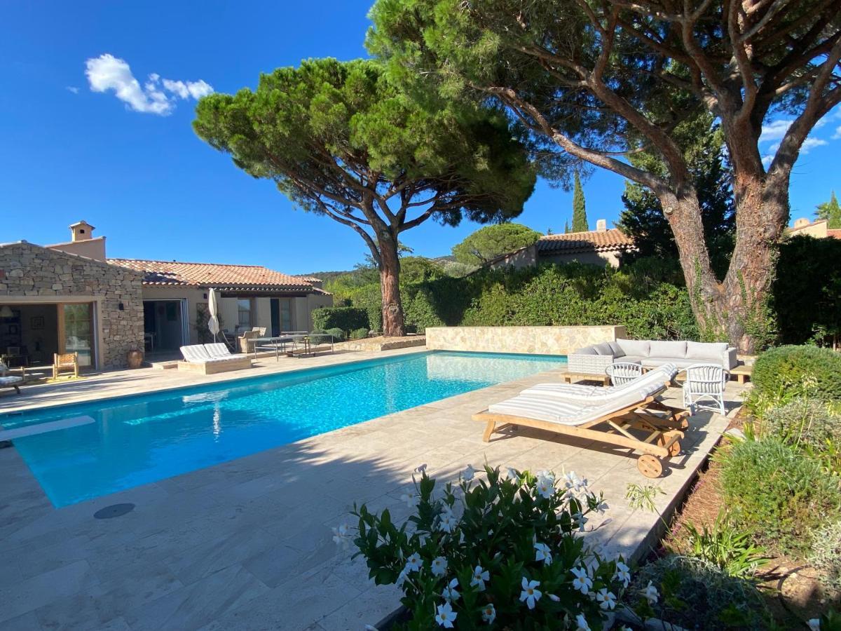 Lovely "Provence" Villa With Sea View, Private Heated Pool, Airco And Beautiful Garden Grimaud Eksteriør bilde