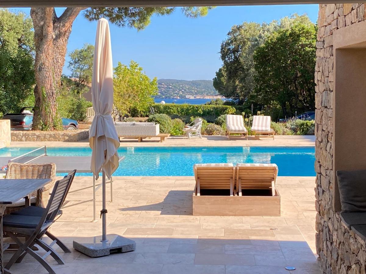 Lovely "Provence" Villa With Sea View, Private Heated Pool, Airco And Beautiful Garden Grimaud Eksteriør bilde