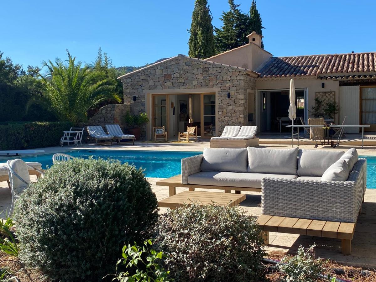 Lovely "Provence" Villa With Sea View, Private Heated Pool, Airco And Beautiful Garden Grimaud Eksteriør bilde